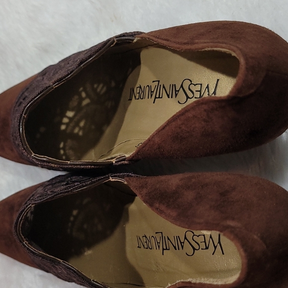 YVES SAINT LAURENT vintage mesh block shoe Size 35 - Picture 9 of 16